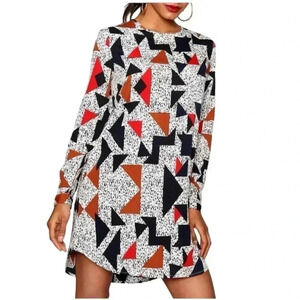 NWOT Boohoo Geo Shift Dress